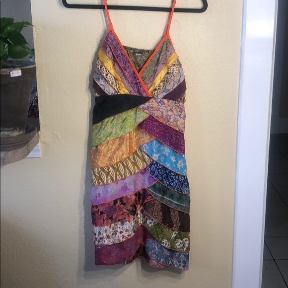 EARTHBOUND Dresses Layered Silk Bohemian Dress Size Sm Poshmark